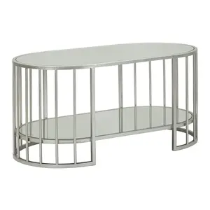 Konferenčný stolík Smirne 90 cm strieborný vyobraziť