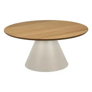Konferenčný stolík Soli 85 cm sivý/dub prírodný vyobraziť