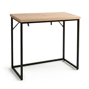 Konzolový stolík Origo 90 cm čierny/dub Artisan vyobraziť