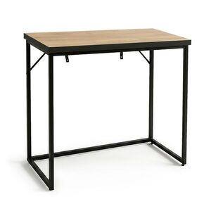 Konzolový stolík Origo 90 cm čierny/dub Craft vyobraziť