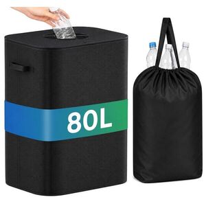 Kôš na fľaše Baggy 80 L čierny vyobraziť