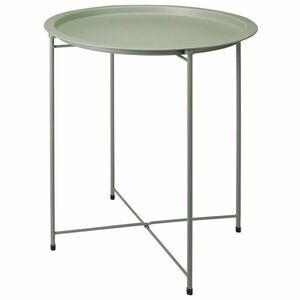 Kovový odkladací stolík Inko 50 cm zelený vyobraziť