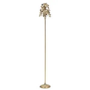 Kovový svietnik Flowy 118 cm zlatý vyobraziť