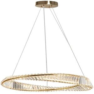 Krištáľový závesný LED luster APP1202-CP 78 cm zlatý/neutrálna biela vyobraziť