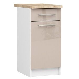 Kuchynská skrinka Olivie S 40 cm 1D 1S biela/cappuccino vyobraziť