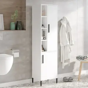 Kúpeľňová skrinka Houseland Vitale 02 biela vyobraziť