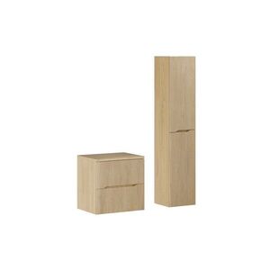 Kúpeľňová zostava Nordic s doskou a skrinkami 60 cm dub cremona vyobraziť