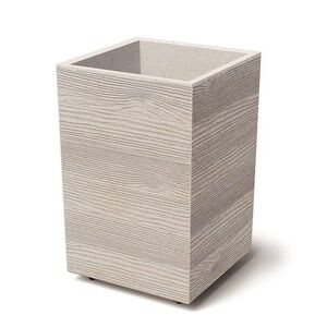 Kvetináč MADERAN SQUARE HIGH ECO WOOD 38, 5 cm biely vyobraziť