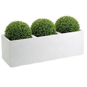 Kvetináč na kolieskach BETONIQUE 90x30 cm krémové drevo vyobraziť