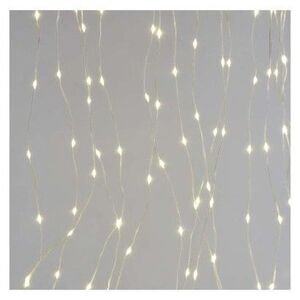 LED vianočný reťazec - záclona Dropi s programami 1, 7 m x 2 m teplá biela vyobraziť