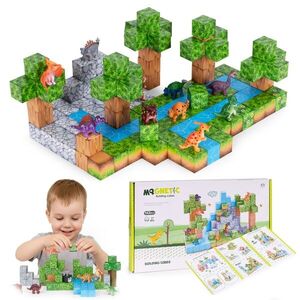 Magnetická stavebnica 142 ks DINO WORLD viacfarebná vyobraziť