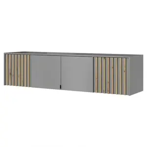 Nadstavba na skriňu Nelly 206 cm sivá/dub artisan vyobraziť