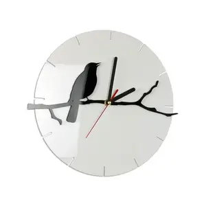 Nástenné hodiny Birdy 30 cm čierne/biele vyobraziť