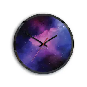 Nástenné hodiny Galaxy fialové vyobraziť