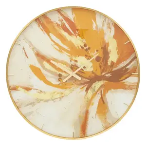Nástenné hodiny Glass Toply 80 cm viacfarebné/zlaté vyobraziť