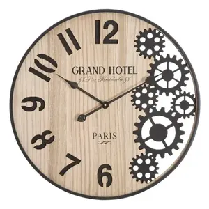 Nástenné hodiny Grand 60 cm hnedé/čierne vyobraziť