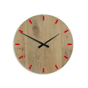 Nástenné hodiny Solo Dab hnedé vyobraziť