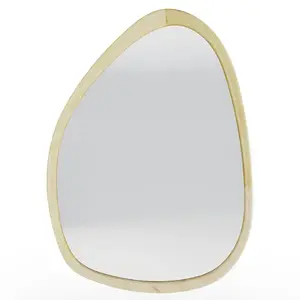 Nástenné zrkadlo Lisa 90 cm z masívu hnedé vyobraziť