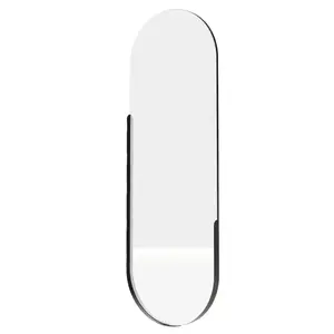 Nástenné zrkadlo s LED osvetlením Brio 40x105 cm čierne vyobraziť