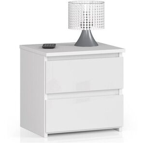 Nočný stolík CL2 40 cm biely lesk vyobraziť