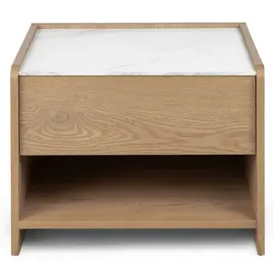 Nočný stolík Tanami 53, 2 cm dub Cremona Torro/mramor vyobraziť