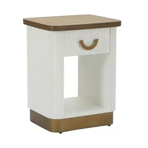 Nočný stolík Tolosa 48 cm biely/jaseň vyobraziť