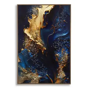 Obraz Andromeda A 60x90 cm modrý/zlatý vyobraziť