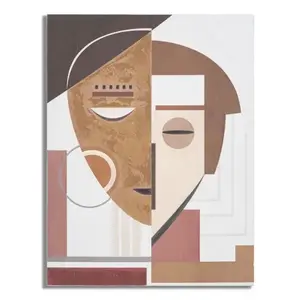 Obraz Ethnic Face 60x80 cm béžovo-hnedý vyobraziť