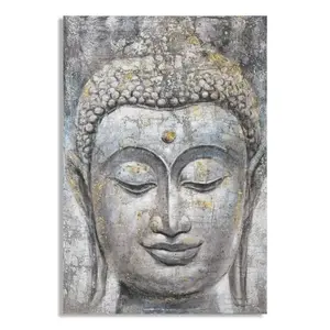 Obraz Face Buddha Light A 80x120 cm sivý vyobraziť