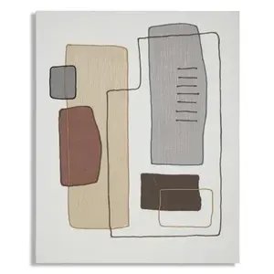 Obraz Paint B 80x100 cm sivo-béžový vyobraziť