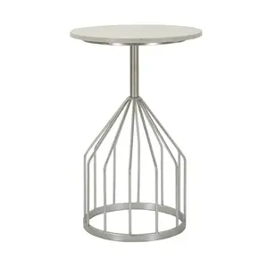Odkladací stolík Cup 37 cm mramor/strieborný vyobraziť