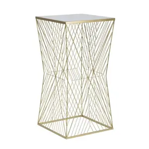 Odkladací stolík Lines 50 cm zlatý vyobraziť