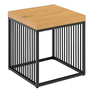 Odkladací stolík Strington 40 cm divoký dub/čierny vyobraziť