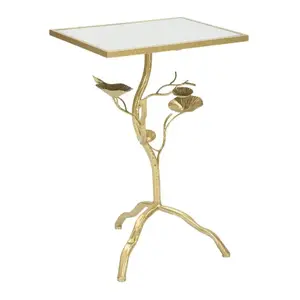 Odkladací stolík Tisty 40 cm zlatý vyobraziť