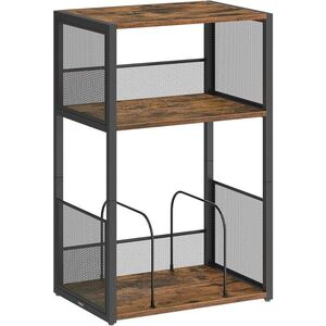 Odkladací stolík Vasagle Gramy 43 cm čierny/hnedý vyobraziť