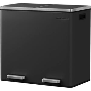 Odpadkový kôš Gerry 2x24 l čierny/strieborný vyobraziť
