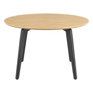 Okrúhly jedálenský stôl Cadiz 120 cm dub prírodný/čierny vyobraziť
