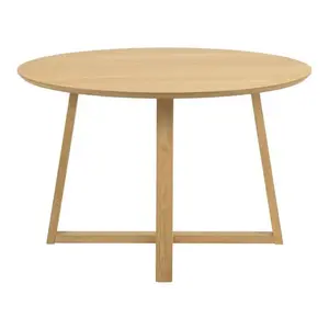 Okrúhly jedálenský stôl Malika 120 cm dub prírodný vyobraziť