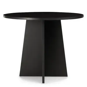 Okrúhly jedálenský stôl Merlo 100 cm čierny vyobraziť
