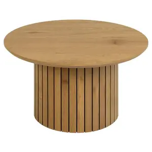 Okrúhly konferenčný stolík Yale 80 cm divoký dub vyobraziť