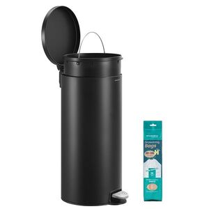 Okrúhly odpadkový kôš Jelis 30 L čierny vyobraziť