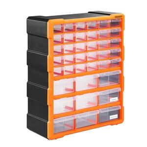 Organizér Damir s 39 priehradkami čierny/oranžový vyobraziť