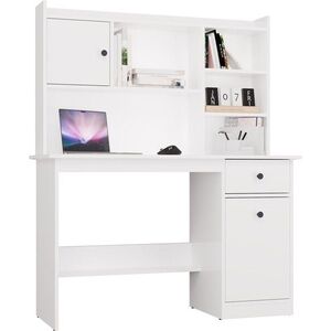 Písací stôl Chester s nadstavcom 120 cm biely vyobraziť
