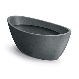 Plastový kvetináč ARIAS OVAL granitovo sivý vyobraziť