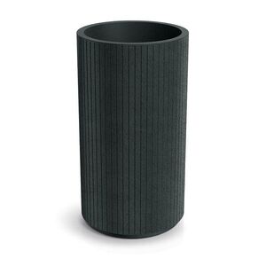 Plastový kvetináč COROS ROUND HIGH tmavosivý vyobraziť