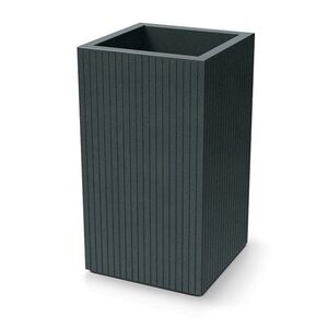 Plastový kvetináč COROS SQUARE HIGH 40 cm grafitový vyobraziť