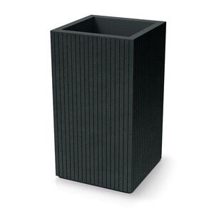 Plastový kvetináč COROS SQUARE HIGH 40 cm tmavosivý vyobraziť
