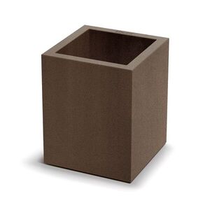 Plastový kvetináč CUBLASO SQUARE MIDL 29 cm hnedý vyobraziť