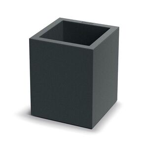 Plastový kvetináč CUBLASO SQUARE MIDL 29 cm tmavosivý vyobraziť