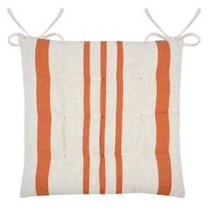 Podsedák Manduel 38x38 cm biely/oranžový vyobraziť